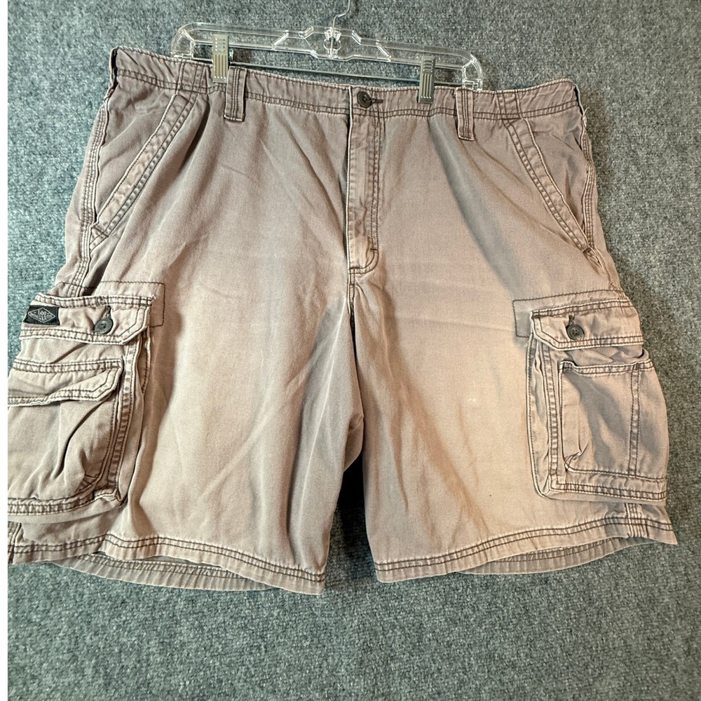 Lee Dungarees Men's Cargo‎ Shorts Size 42 Brown Cotton Casual Outdoor